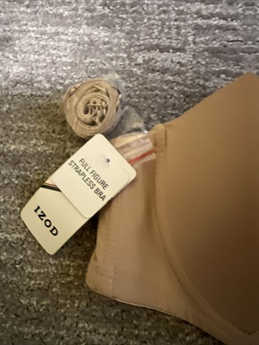 IZOD Damen-Größe 40D leicht gefütterter Vollfigur-Abdeckung trägerlos/4-Wege-BH neu mit Etikett - Bild 4 von 8