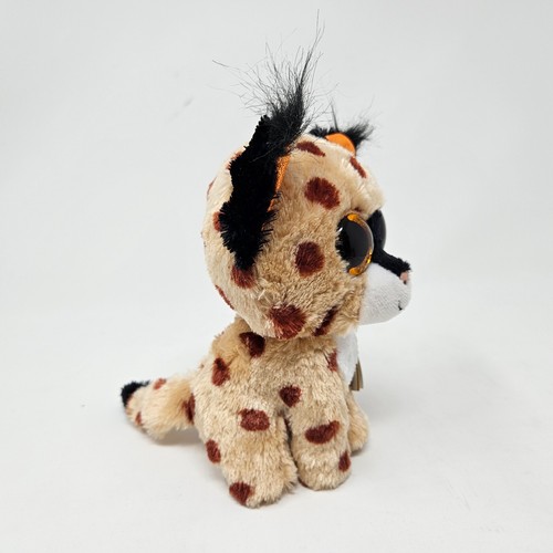 Ty Beanie Boos lince gato 6" ojos brillantes peluche animal de peluche con etiquetas - Imagen 6 de 14