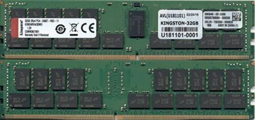 Kingston 32GB 2Rx4 PC4-2400 CL17 Registered DIMM, KSM24RD4/32MAI - Picture 1 of 1