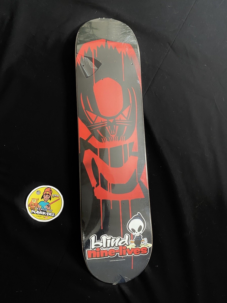 VINTAGE Blind Nine Lives PopSickles Ice Cream Reaper Skateboard