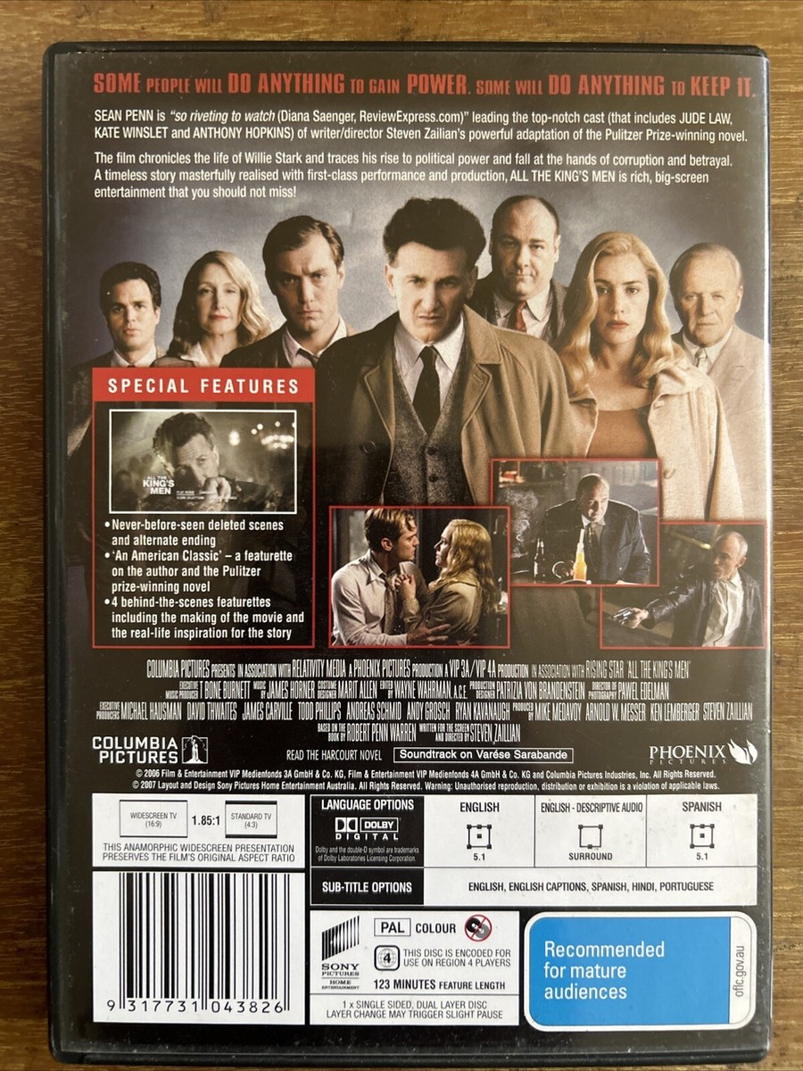 DVD: All The King's Men 2006 Political Thriller, Rise Power Of