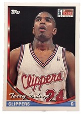 Excellent: Vintage 1993-94 topps Terry Dehere Los Angeles Clippers Rookie Card