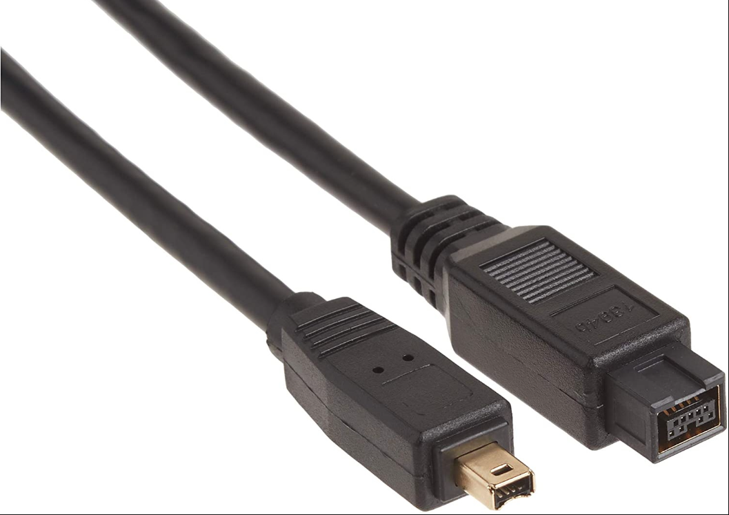NEON Firewire (IEEE 1394) Cable Black 180cm (6 feet) Connectors