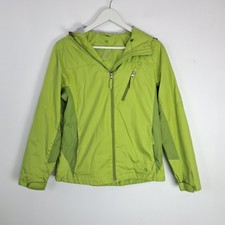 Free Country Athletx Series Jacket Size M Lime Windbreaker Water Resistant Coat