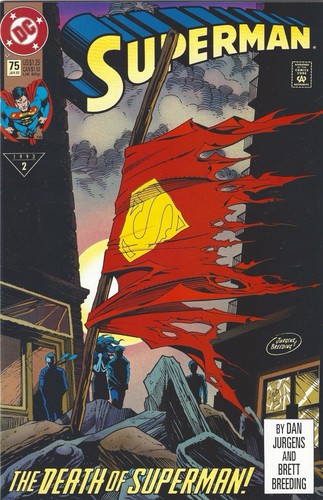Superman #75 1st Print 1993 Death of Superman DC Direct Edition Key Issue