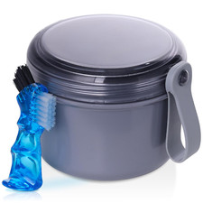 Denture Case Leak Proof Denture Bath Cup for Travel Denture Container Cups for
