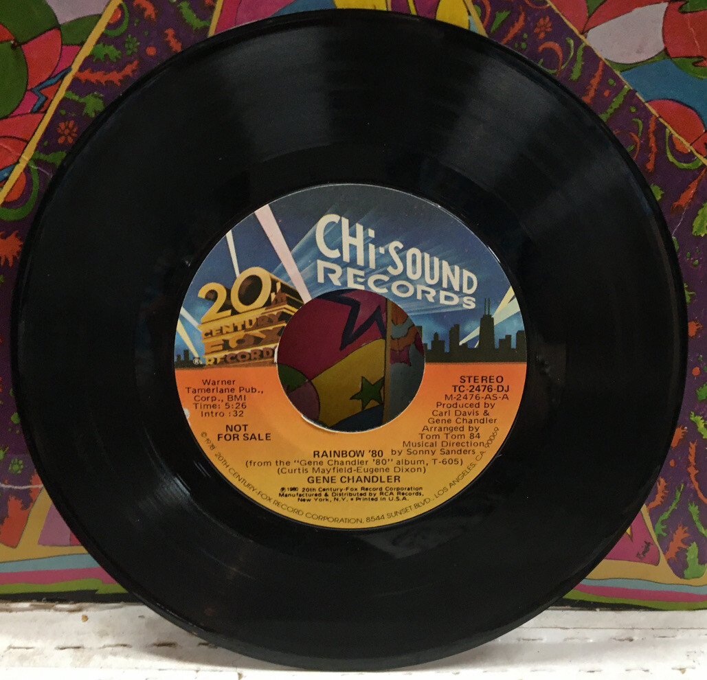 7” Gene Chandler Rainbow / You Threw A Lucky SS185PROMO STATESIDE UK Vinyl プロモ /00080 7