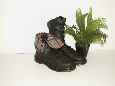 Martens triumph AIMILITA fold over leather boots uk eu 38 us