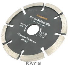 MORTAR RAKING DISC 115mm 4.1/2" PREMIUM QUALITY DIAMOND POINTING RAKER BLADE
