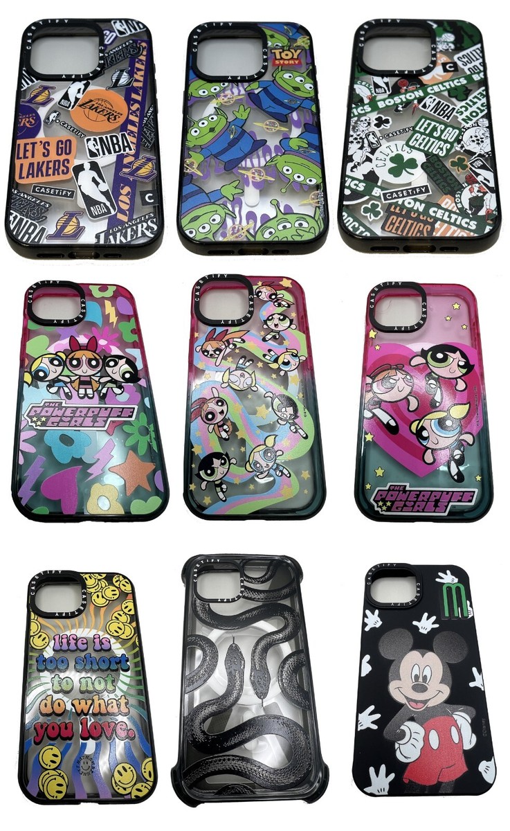 CASETiFY Powerpuff Girls, Mickey Mouse, Black Kingsnake Case
