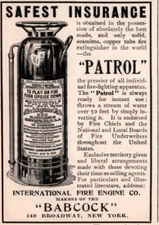 1903 A AD INTERNATIONAL FIRE ENGINE CO BABCOCK PATROL EXTINGUISHER