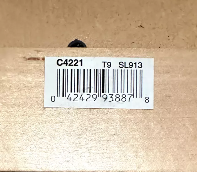 Современные промышленные кварцевые настенные часы Bulova 12 дюймов (клен, серебро, стекло): C4221 - Изображение 4 из 4