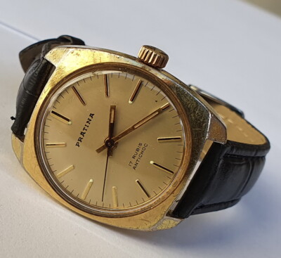 Vintage PRATINA Gold Plated handwinding 17J FE140 Wristwatch