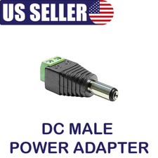 DC Male Power Adapter Plug Male Pigtail with Terminal Block