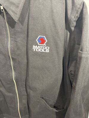 Matco Tools Jacket Coat Men 3XL Black Canvas Full Zip Fleece
