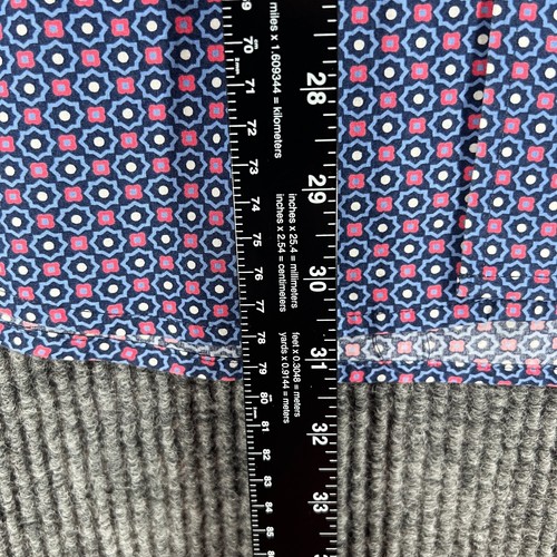 Wrangler George Strait Shirt Mens Large Blue Geometric Long Sleeve Button Up - Picture 9 of 12