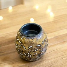 Jaipur Woods Wooden Round Tealight Candle Holder