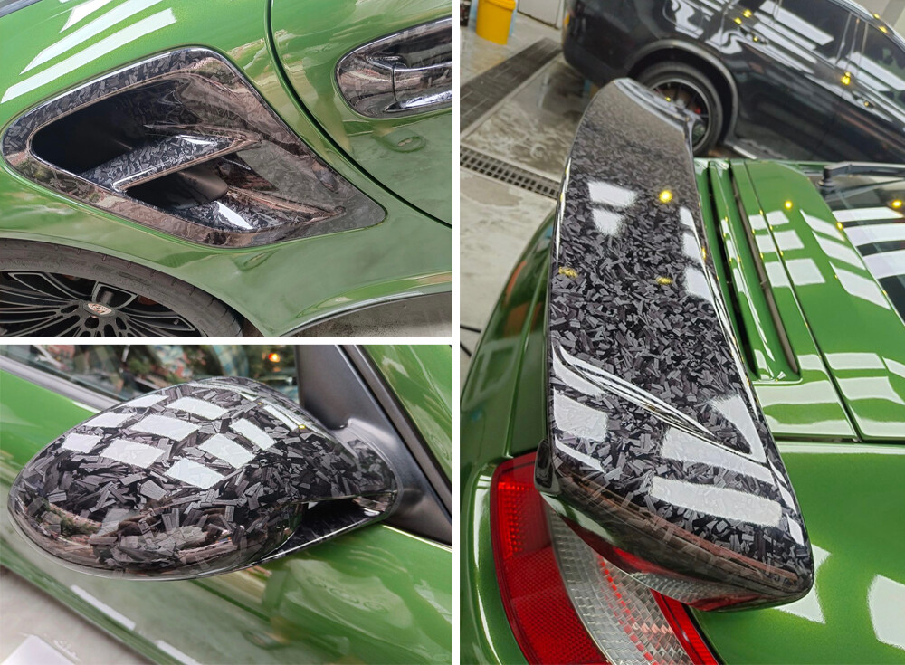 Premium Forged Carbon Fiber Vinyl Film Wrap Gloss Satin