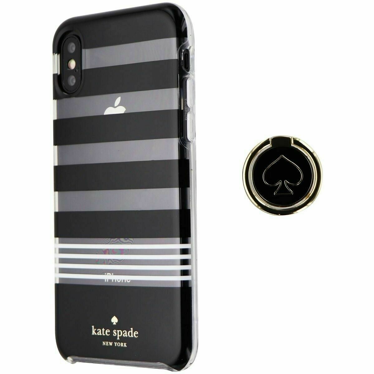 Kate Spade Ring Stand Case HardShell iPhone XS or iPhone X Black