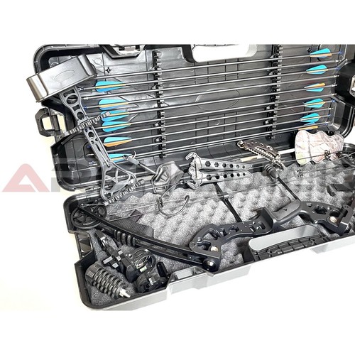 JUNXING 20-55LBS Compound Bow Archery Sports Hunting Targeting Hard Case set - Picture 3 of 30
