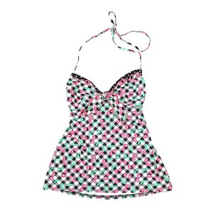 arizona women's medium tankini swimsuit top low cut back ...