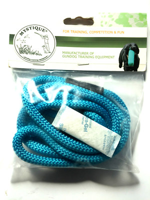 MYSTIQUE Moxonleine Rundleine Kurzführer 8mm x 130cm türkis + Hornstop MYS662-91