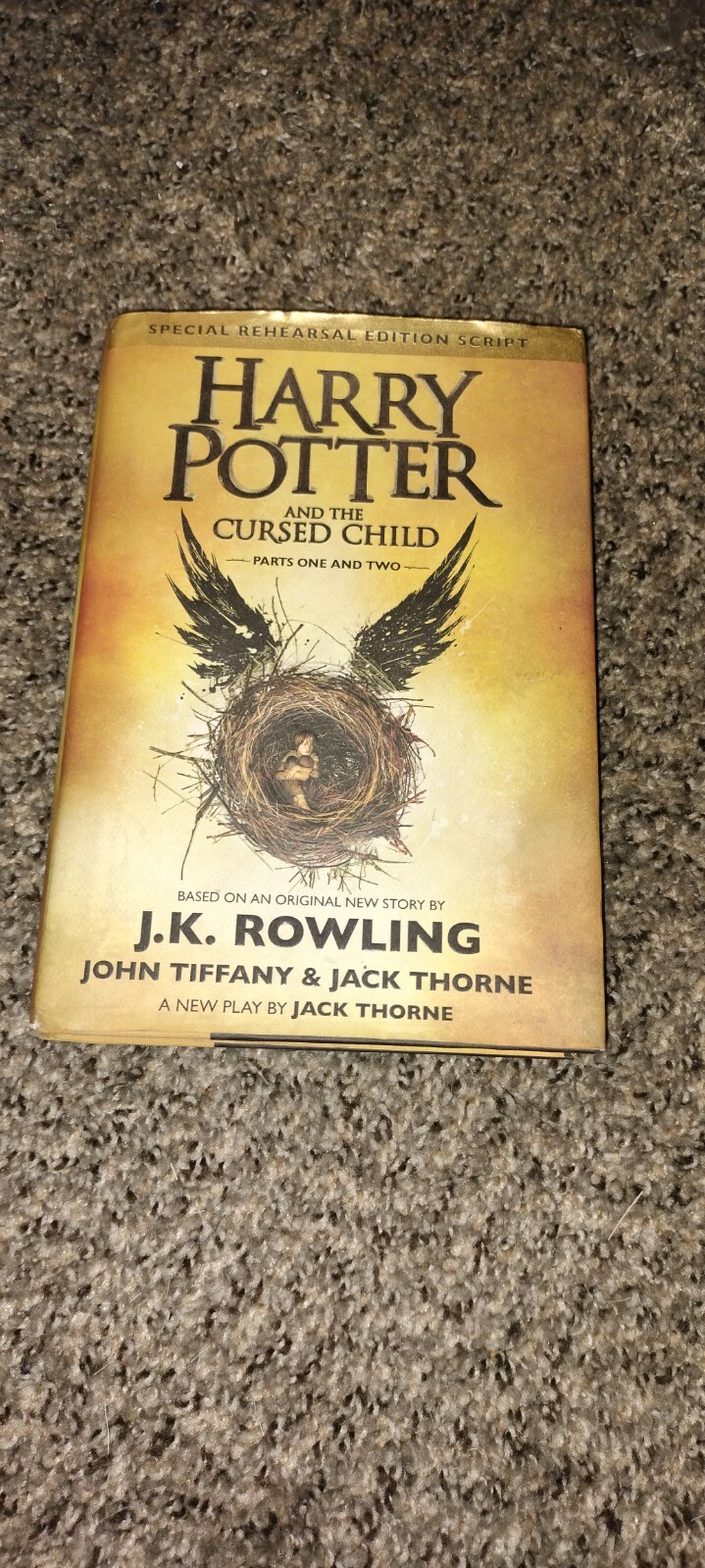 Harry Potter The Cursed Child. J. K. Rowling. Hardcover Book with book ...