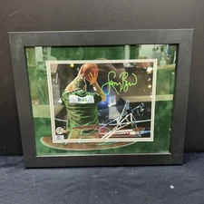 Larry Bird Signed Boston Celtics Autographed & Framed 8x10 Photo Steiner CX
