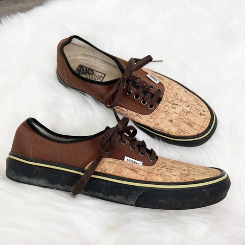 Vans Custom Design Cork Print Brown 