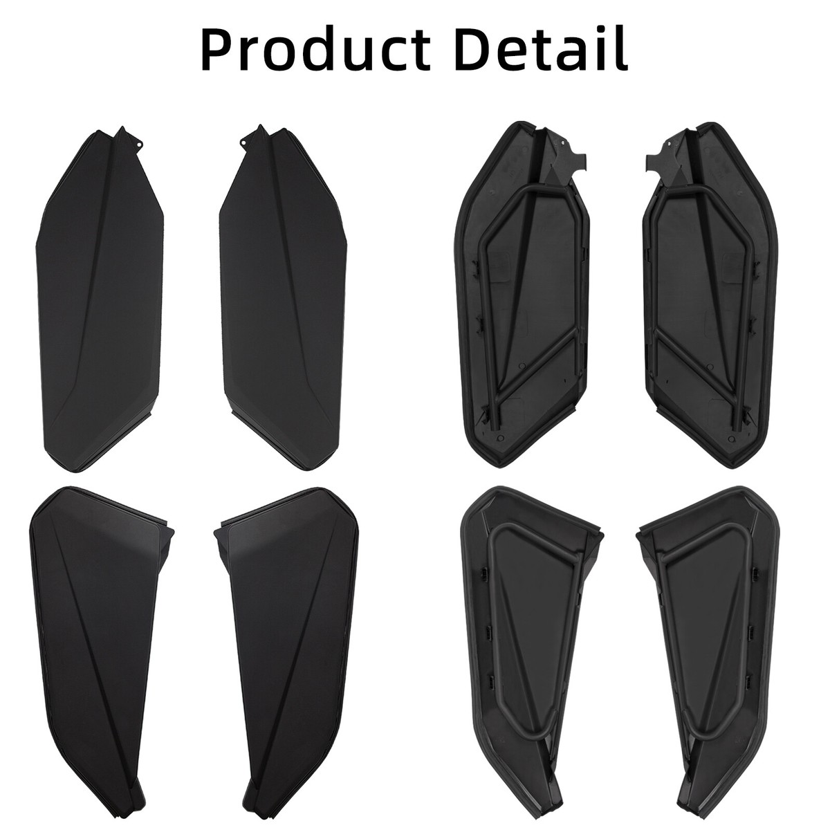 Lower Door Panels Inserts for Can Am Maverick X3 (Front) (Black