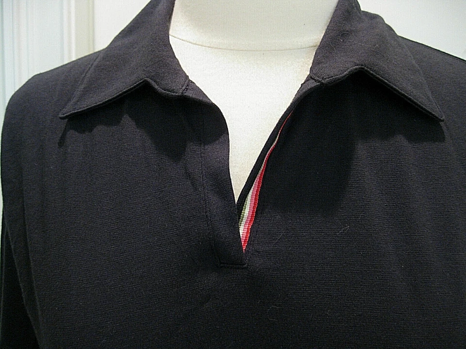 ATIVA ЧЕРНЫЙ ПУЛОВЕР С ДЛИННЫМ РУКАВОМ ХЛОПОК ВЕРХНИЙ РАЗМЕР M, НОВЫЙ С ЯРЛЫКАМИ - Изображение 2 из 3