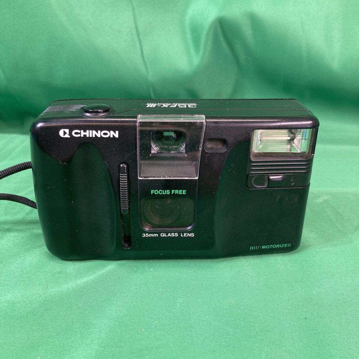 Chinon 35FX-III 35mm Film Point & Shoot Camera Black With Chinon 35FX-III 35mm Film Point & Shoot Camera Black With