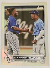 2022 Topps Rainbow Foil #329 Slugger Reunion Wander Franco Vladimir Guerrero Jr.