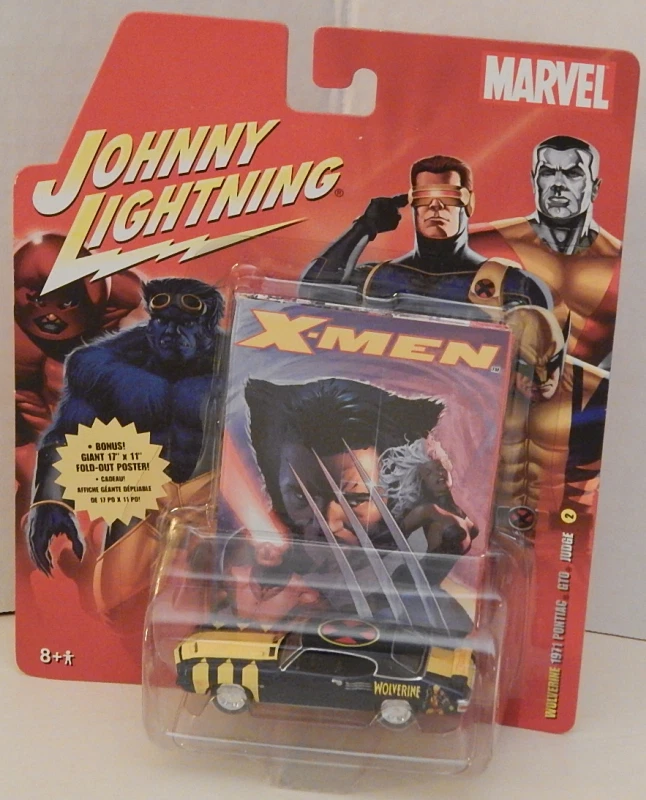 1971 Pontiac GTO Judge Sports Muscle Car Johnny Lightning Marvel X-Men Wolverine - Image 3 of 4
