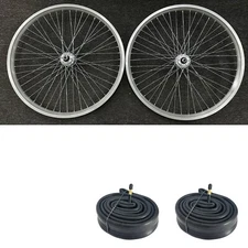 Heavy Duty 26" Bicycle 12G Wheel, 48 Spokes Bike Rim w/ Thicker Inner Tube