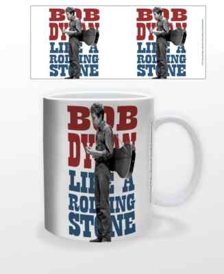 BOB DYLAN STANDING 11 OZ MUG COFFEE TEA FOLK ROCK MUSIC ICONIC CLASSIC GIFT FUN!