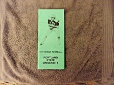 1977 PORTLAND STATE FOOTBALL MEDIA GUIDE Yearbook MOUSE DAVIS Program NEIL LOMAX