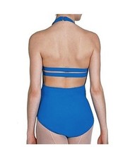 Bal Togs 6002 Women's Medium 8-10 Blue Double-Strap Back Leotard