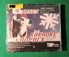 Top Tunes Karaoke Funpack Christmas Vol. 1 40 Songs on 4 Discs New Sealed