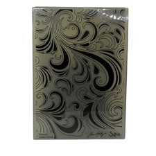 Sizzix Tim Holtz Texture Fades Embossing Folder Flourish Swirl Scrapbooking Card