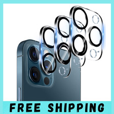 3 X Protector Pantalla Vidrio Templado Para Lente De Camara Iphone 12 Pro Max