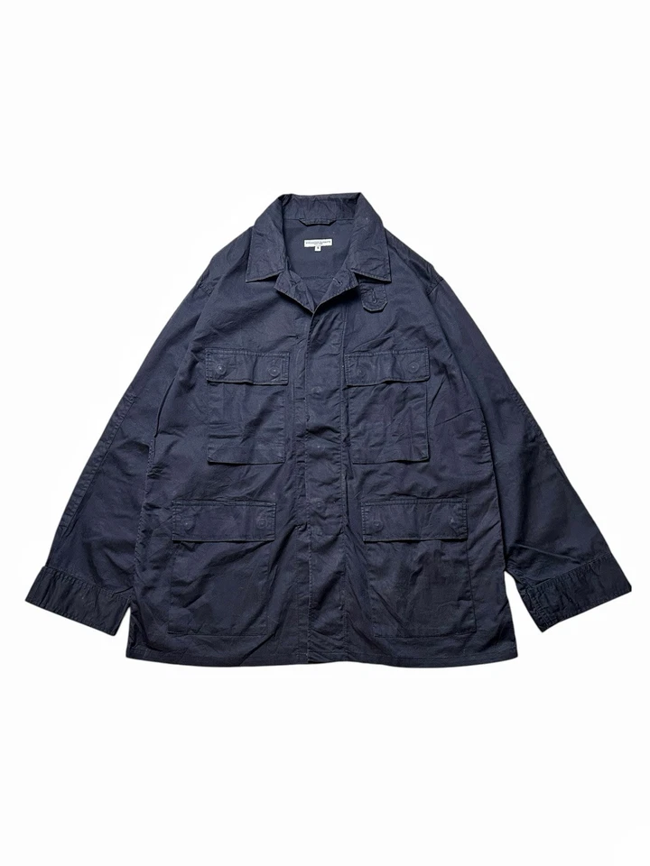 Engineered Garments BDU Jacket Navy Blue Parka Jackets Cotton Poplin . - Image 2 of 4