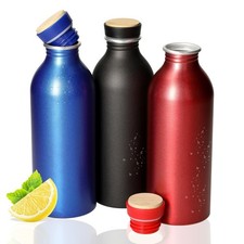 Aluminium Trinkflasche mit Schraubdeckel Wass...