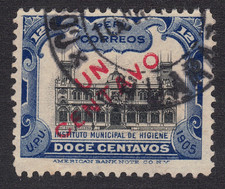 1907 Peru SC# 166 - Municipal Hygiene Institute - Surcharged - Used -1