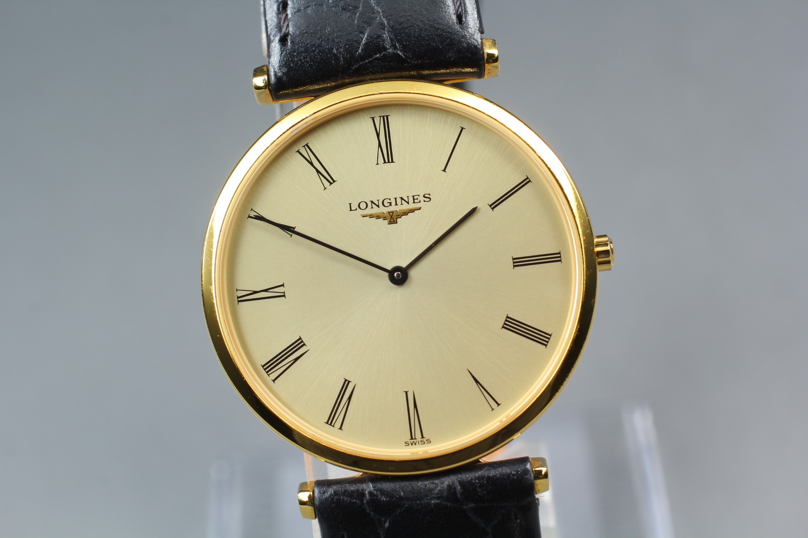 [N MINT] Longines Grand Classic L4.709.2 33mm Gold Roman Dial Quartz Mens Watch image 3