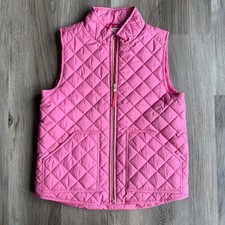 Crewcuts J.Crew Girls Pink Quilted Puffer Vest Re-Imagined Size Medium M