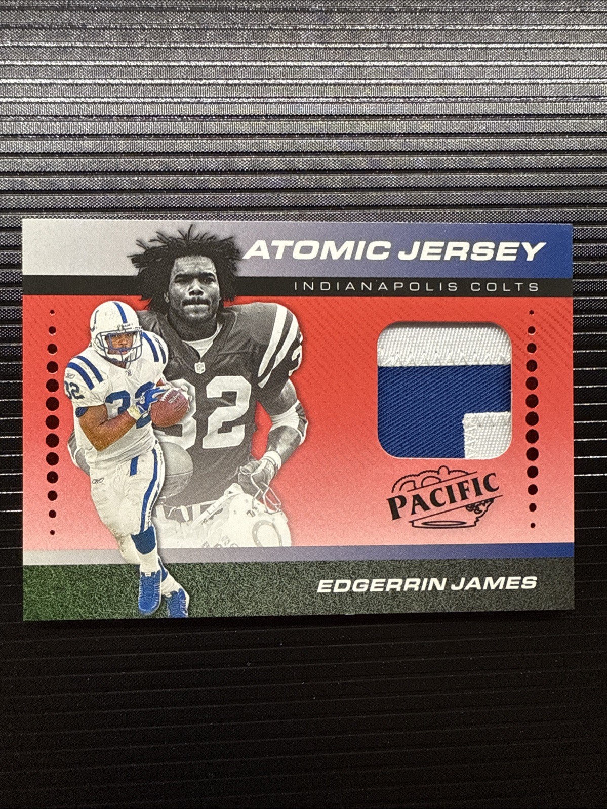 2024 Panini Encore - Atomic Jersey Edgerrin James #AJ-EJS Red /75 (MEM)