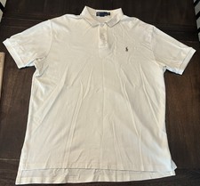 Polo Ralph Lauren White Short Sleeve Polo Shirt Men s XL