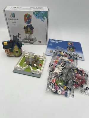 ENJBRICK Up Balloon House Building Kit Kids Construction Movie Set 1003, 635 Pcs