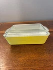 Vintage Pyrex Yellow Refrigerator/Baking Dish w/Clear Glass Lid Style 503